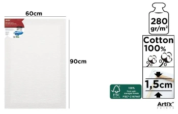 Podobrazie 60x90x1,5cm 380G/m2 - Artix