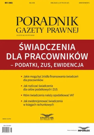 eBook Świadczenia dla pracowników – podatki, ZUS, ewidencja - Infor Pl