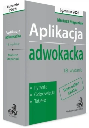 Aplikacja adwokacka 2026. Pytania, odpowiedzi, tabele + testy online - Mariusz Stepaniuk