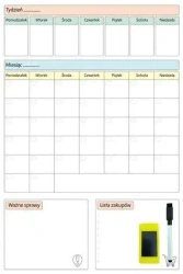 Planer magnetyczny suchościeralny 60x40cm - Sezona