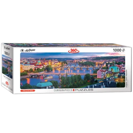 Puzzle 1000 Panoramic Prague Czech Republic 6010-5372 - Eurographics
