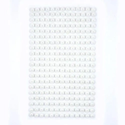 Perełki samoprzylepne Off white 6mm 260szt - Dalprint