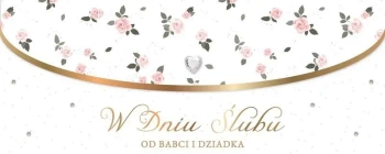 Karnet Ślub od babci i dziadka LUX-196 - Armin Style