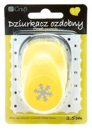 Dziurkacz ozdobny 2,5cm śnieżynka MIX - Dalprint