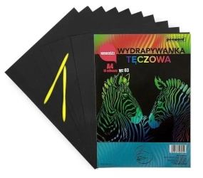 Wydrapywanka tęczowa A4 10 arkuszy WZ-03 - Penword