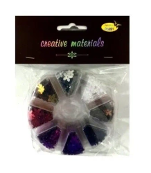 Cekiny kwiatki 8 kolorów 6mm 40g - Galeria Hobby