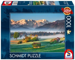 Puzzle 1000 PQ Rezerwat przyrody Murnauer Moos Niemcy 112345 - Schmidt Puzzle
