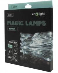 Magiczne lampki 500 led 6500K 50m DC5V - Eco Light