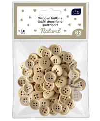 Guziki naturalne 62szt - INTERDRUK