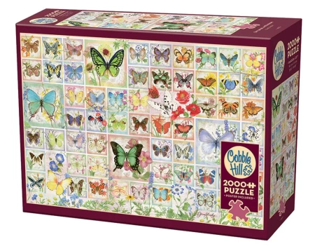 Puzzle 2000 Motyle i kwiaty 112179 - Cobble Hill