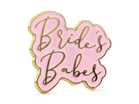 Przypinka Bride's Babes 3.5x3cm - PartyDeco