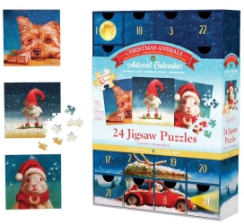 Kalendarz adwentowy puzzle Funny Christmas Animals 8924-5734 - Eurographics