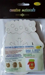 Zestaw elementów do zdobienia Rękawica BN 11x14cm - Galeria Hobby