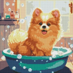 Diamentowa mozaika - Little fluffy 40x40cm - Ideyka