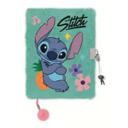 Pamiętnik z kłódką A5/96K włochacz Stitch - ST-MAJEWSKI