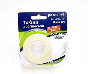 Taśma biurowa z obcinaczem 19mmx33m - Penword