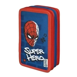 Piórnik potrójny z wyposażeniem Spider-Man - Cass film