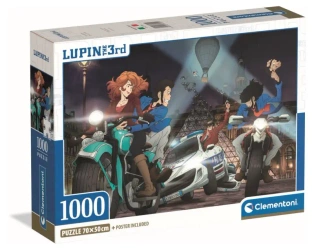 Puzzle 1000 Compact Lupin III - Clementoni