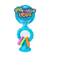 Grzechotka Bobo Przyssawka niebieska - Fat Brain Toy Co