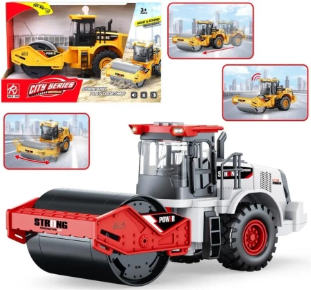 Pojazd budowlany walec światło i dźwięk MIX - Trifox