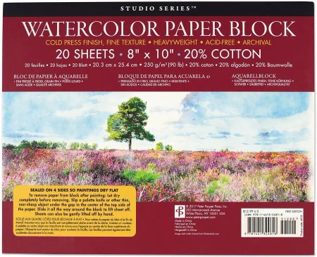 Blok do akwareli 250 gsm 20 kartek - Peter Pauper Press