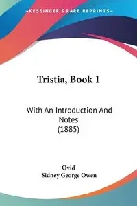 Tristia, Book 1 - Ovid