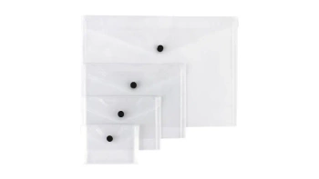 Teczki koperty PP przezroczyste komplet A4-A7 - Biurfol