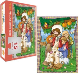 Puzzle 15 elementów. Jezus wśród dzieci