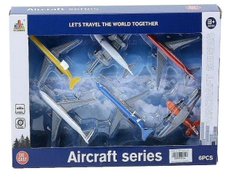 Samolot pasażerski metalowy 6szt - ADAR