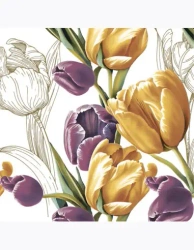 Serwetki DAISY Lunch SD 330x330 Tulipany 009501 - POL-MAK