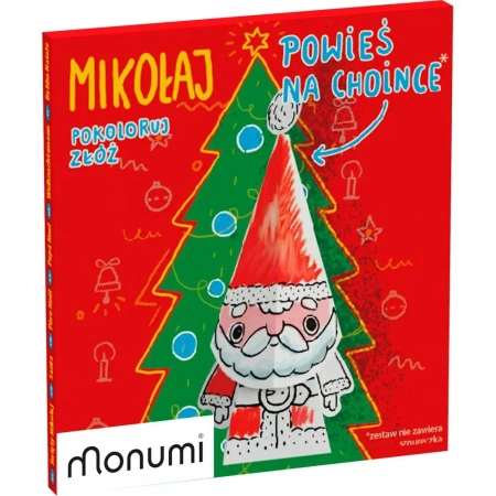 Zawieszka Cubehead Christmas Mini. Mikołaj - Monumi