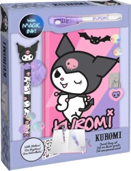 Zestaw 3w1 pamiętnik długopisy naklejki Kuromi KU00023 - Kids Euroswan