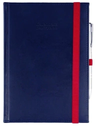 Kalendarz naucz. 2025/26 A5 Nebraska gumka granat - praca zbiorowa