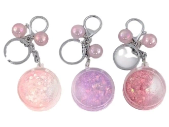 Brelok z płynnymi cekinami MIX - ADAR