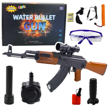 Karabin AK na kulki wodne hydrożelowe 96cm - Leantoys