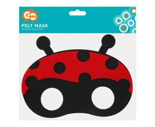 Maska filcowa biedronka 18.5x14cm - Godan