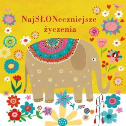 Karnet B6 Urodziny- Słoń - Henry