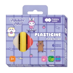 Plastelina Yummy Yum Kapibara 6 kolorów Happy Color