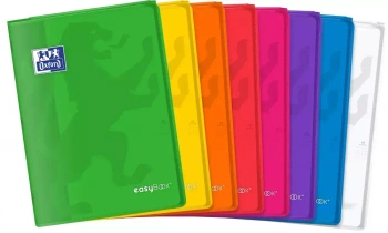 Zeszyt A5 60 kartek w kratkę z marginesem, Oxford Easybook, mix kolorów - Oxford art pap