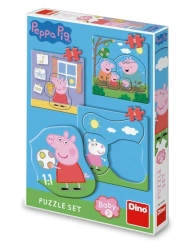Puzzle Baby 3w1 Świnka Peppa - Dino Toys