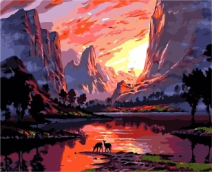 Malowanie po numerach - Sawanna 40x50cm - ArtiFly