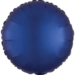 Balon foliowy Lustre Navy niebieski okrągły 43cm - Amscan