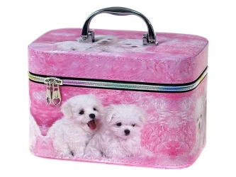 Kuferek M z lusterkiem na zamek 21x14x13cm - ADAR