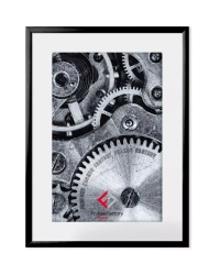 Ramka aluminiowa z plexi 21x29 cm, czarna