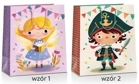 Torba prezentowa Kids 32x26x10cm MIX - Pan Dragon