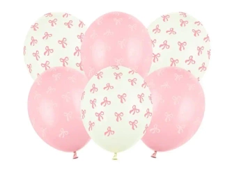 Balony Kokardki mix 30cm 6szt - PartyDeco