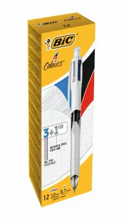Długopis automatyczny 3kol Ołówek z Gumka Colours Bc A 12