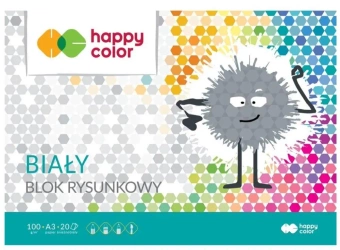 Blok rysunkowy biały A3/20K HAPPY COLOR - GDD