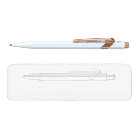 Długopis GT biały w opakowaniu Slimpack - Carandache