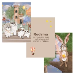 Plakaty A4 Rodzina 3szt - Neverending store Anna Załęcka